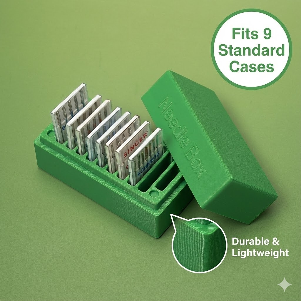 Craft Embellishment Storage - กล่องใส่เข็มจักรเย็บผ้า | กล่องเก็บของแบบพกพาพร้อมช่อง 9 ช่องสำหรับการประชุมของกลุ่มโฮมรีทรีท |