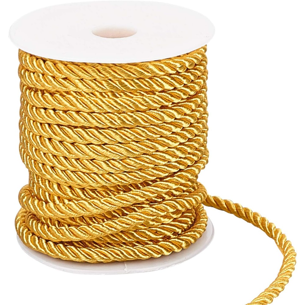 59 ฟุตสายทอง 5 มม.เชือก Trim ผ - Cord Trim Twisted บทวิจารณ์และราคา