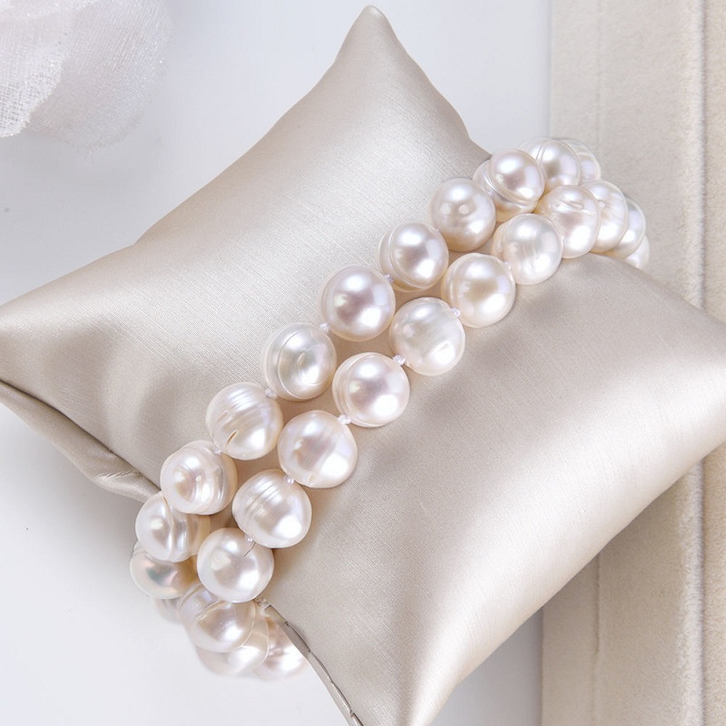 8-9 มม.ไข่มุกน้ําจืดธรรมชาติ 9 - Pearl Trim Chain บทวิจารณ์และราคา