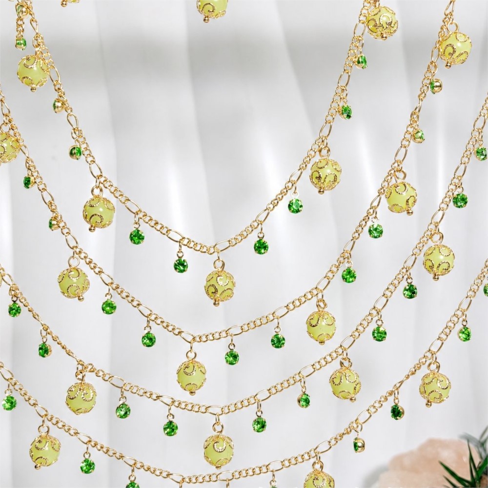 ลูกปัดแก้วขนาด 0.5 เมตร/1 เมตร - Pearl Trim Chain บทวิจารณ์และราคา