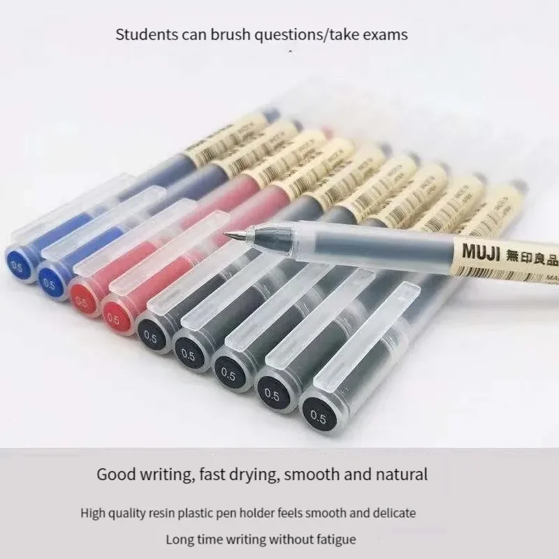 ปากกาเจล MUJI 6/8 ชิ้น/ชุด สีด - Muji Stationery Gel Pen บทวิจารณ์และราคา