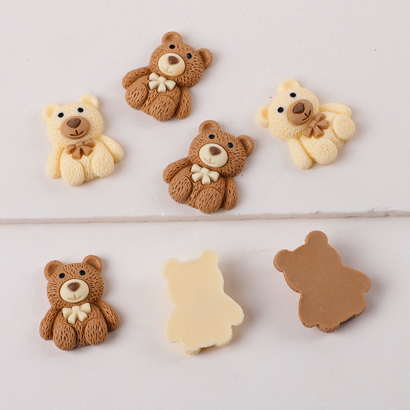 ตุ๊กตาหมีเรซิ่นแบบแบน 10/30/50 - Embellishments For Scrapbooking บทวิจารณ์และราคา